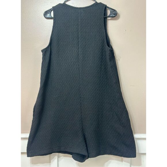 NWT TUCKERNUCK Black Textured Myla Effortless Chic Romper Women's Medium - Picture 14 of 14